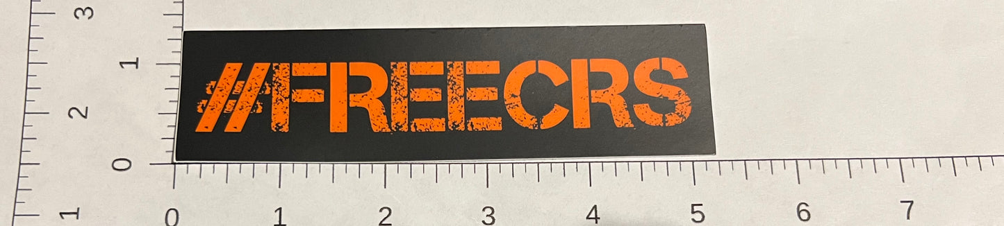5x1.3 #FREECRS Bumper Sticker