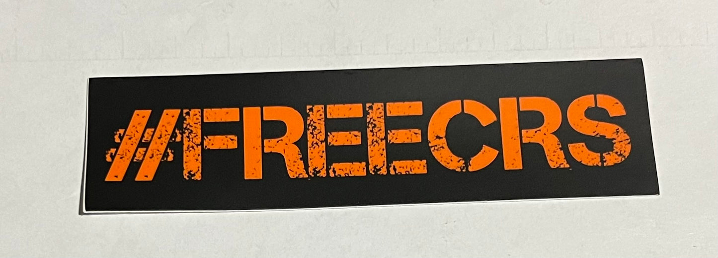 5x1.3 #FREECRS Bumper Sticker