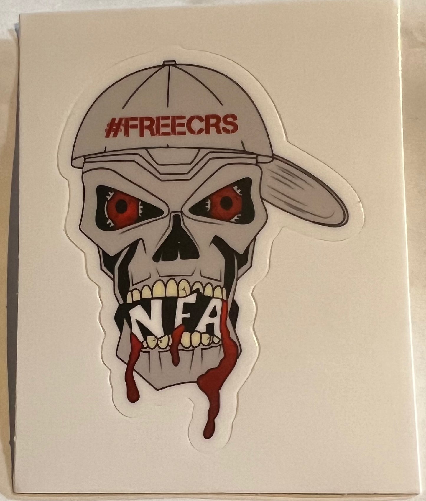 NFA Skull sticker