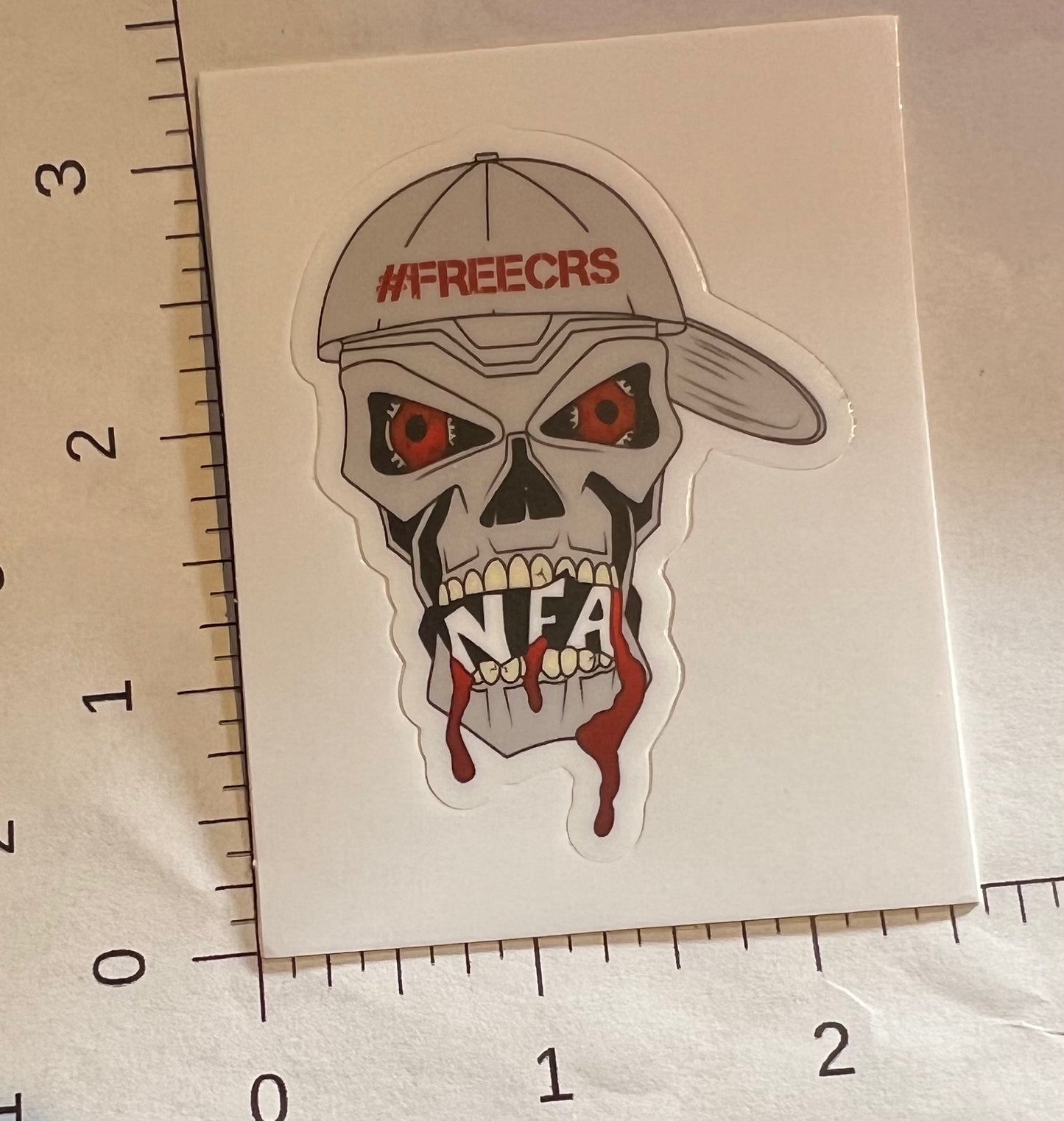 NFA Skull sticker