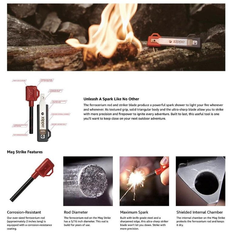 Zippo Mag Strike™ Ferrocerium Fire Starter