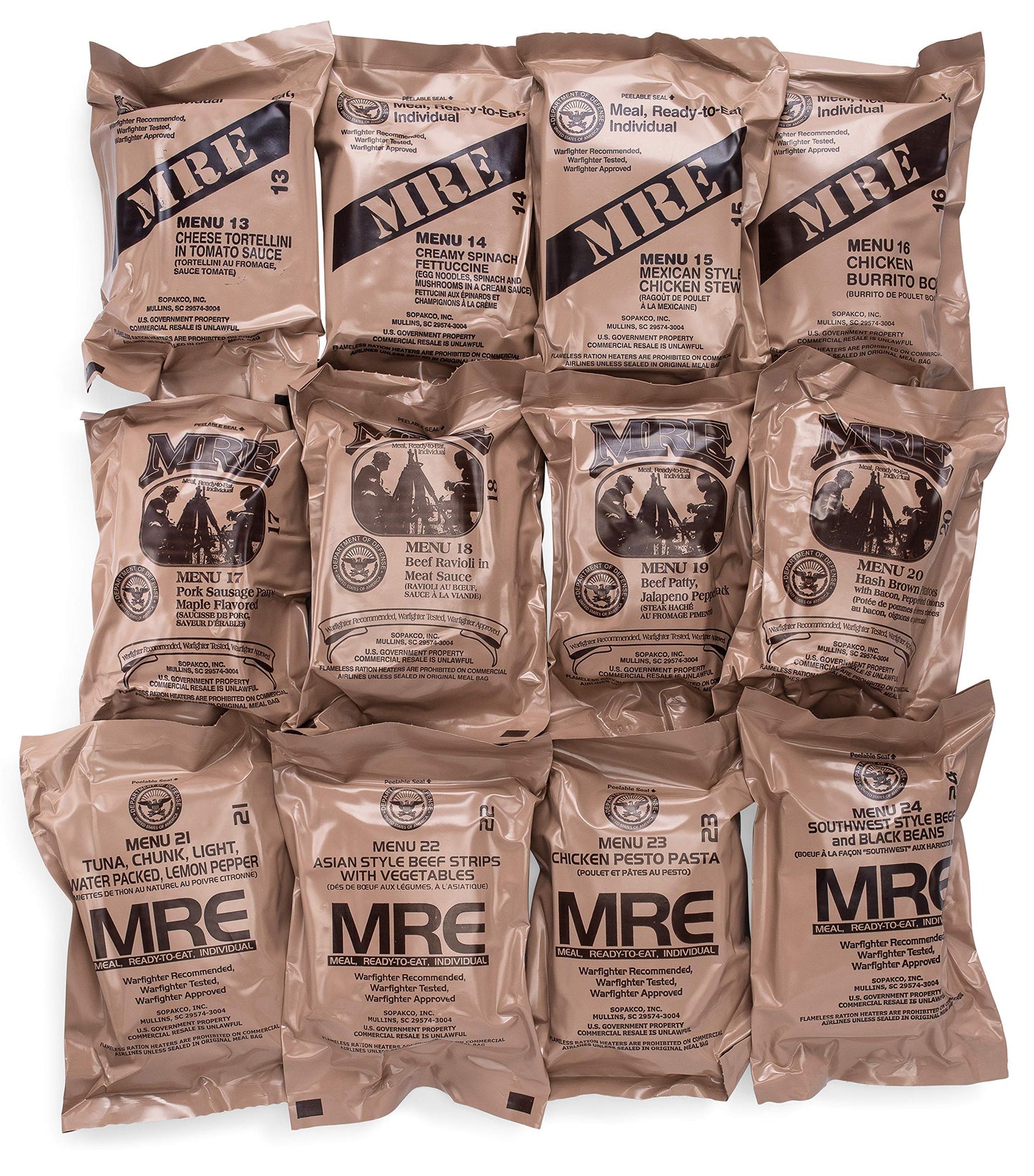 Military MRE – Ready-to-Eat Meal (Random Menu | Heater Included)