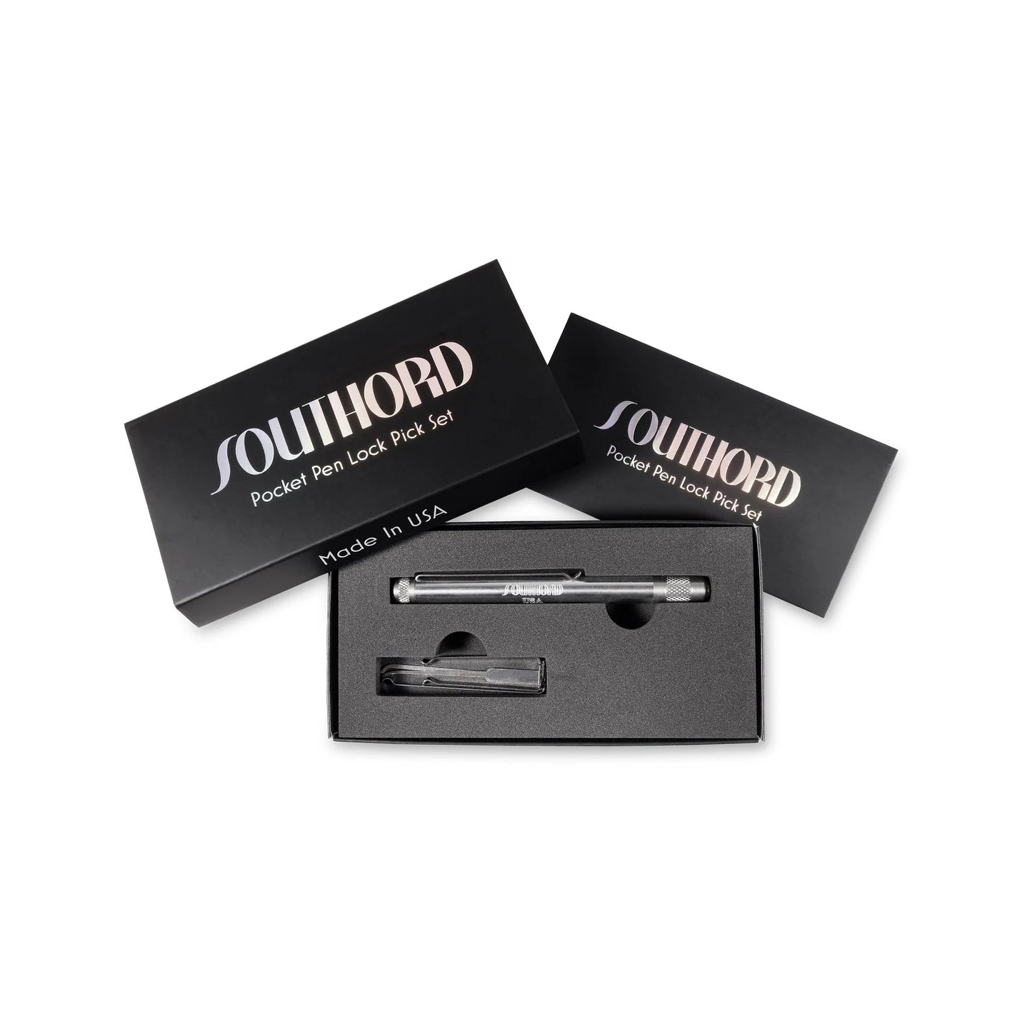 SouthOrd Pocket Pen Lock Pick Set – Compact Stainless Steel EDC Tool (Made in USA)