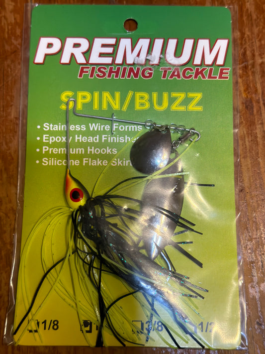 Assorted spinnerbaits and buzzbaits