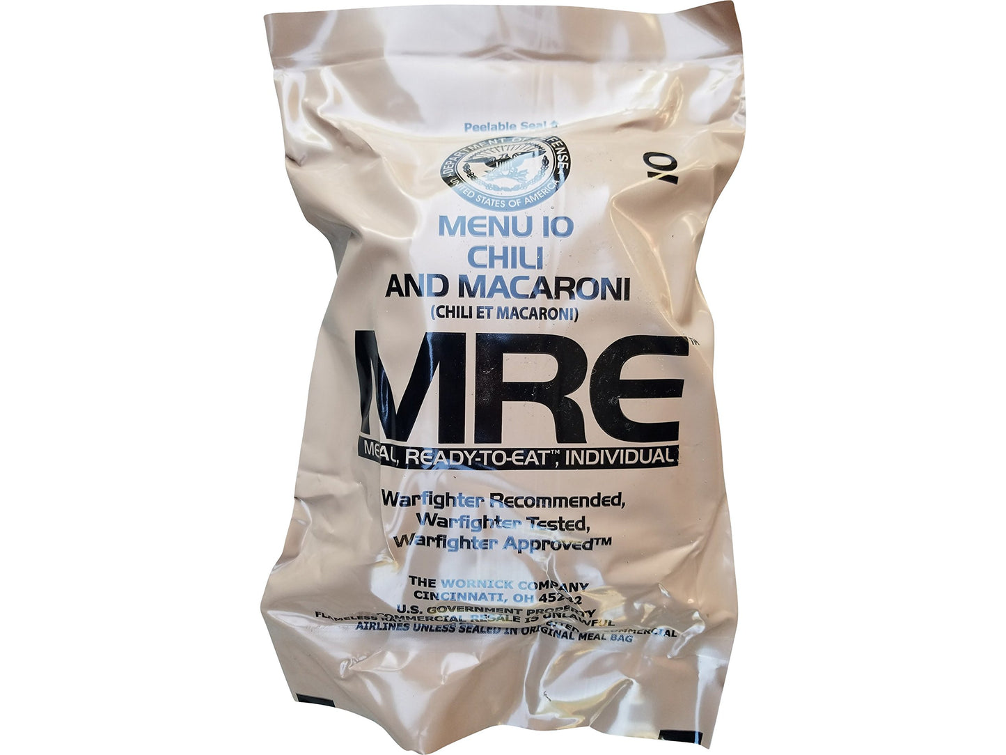 Military MRE – Ready-to-Eat Meal (Menus 1–12 | Heater Included )