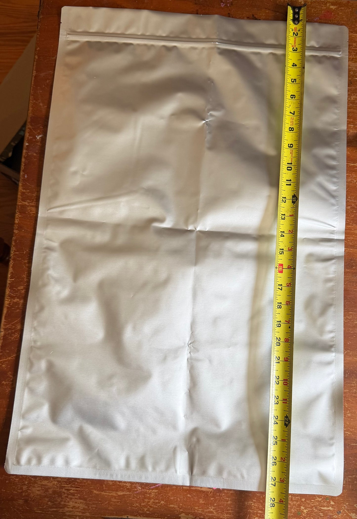 12 Mil (6 Mil Per Side) 5-Gallon Bucket Capable Mylar Food Storage Bag – Heavy-Duty Heat Sealable Food-Grade Storage