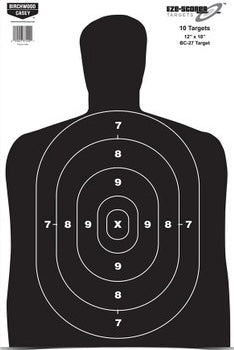 Birchwood Casey BC-27 Full-Size Silhouette Targets – 5 Pack (23” x 35”)