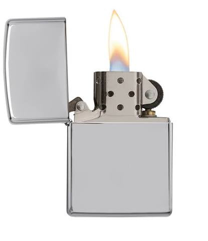 Genuine Zippo High Polish Chrome Windproof Lighter – Made in USA