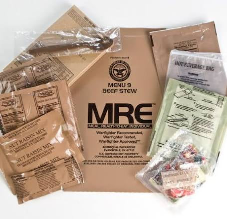 Military MRE – Ready-to-Eat Meal (Menus 1–12 | Heater Included )