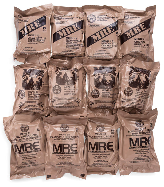 Military MRE – Ready-to-Eat Meal (Menus 13–24 | Heater Included)