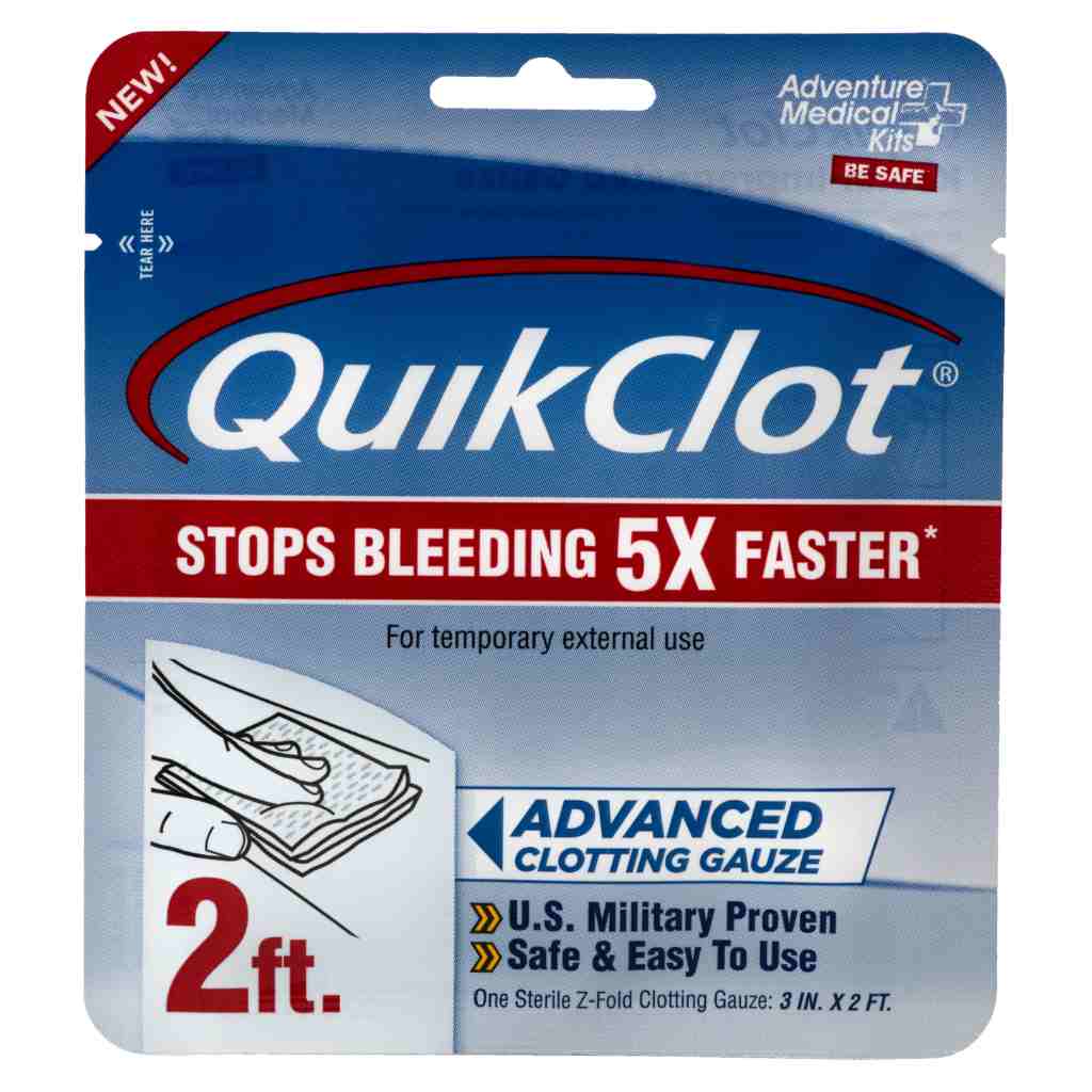 QuikClot Advanced Clotting Gauze (2 ft) – Fast-Acting Bleed Control | Emergency First Aid Essential