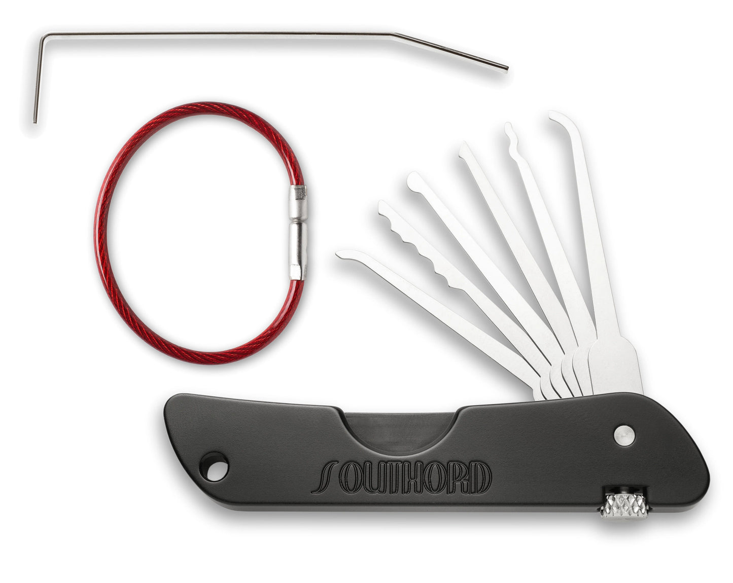 SouthOrd Jackknife Lock Pick Set – Folding Stainless Steel Compact EDC Tool (Made in USA)