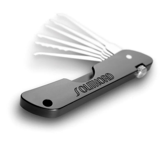 SouthOrd Jackknife Lock Pick Set – Folding Stainless Steel Compact EDC Tool (Made in USA)