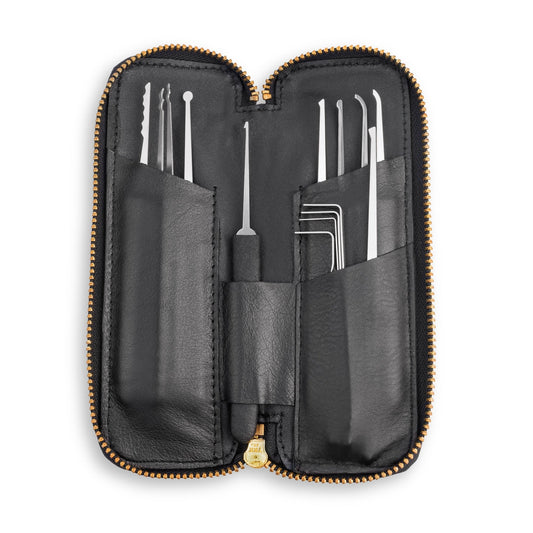SouthOrd PXS-14 Professional Lock Pick Set – Full Stainless Steel Kit w/ Zipper Case (Made in USA)