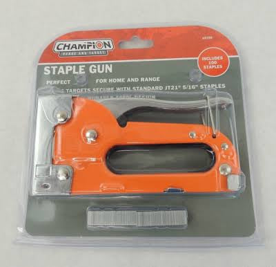 Champion Target Staple Gun Kit – Heavy Duty Range Target Stapler with Staples