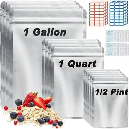 Heavy-Duty 7 Mil Mylar Food Storage Bags