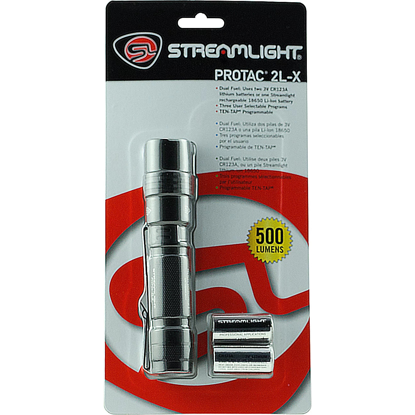 Streamlight ProTac 2L-X Dual Fuel Tactical Flashlight – 500 Lumens