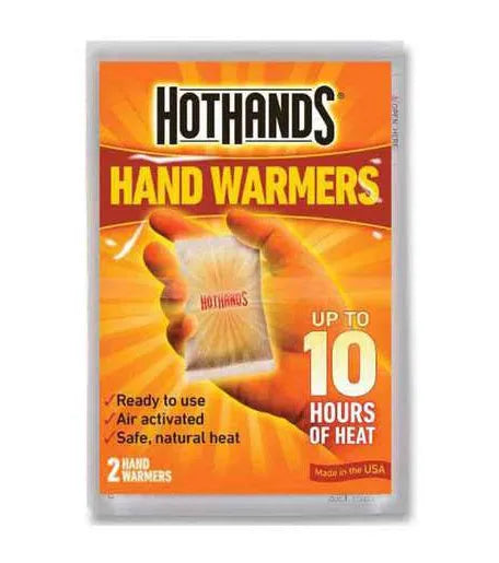 HotHands Hand Warmers – 1 Pair / 2 Pack – Up to 10 Hours of Heat 🔴