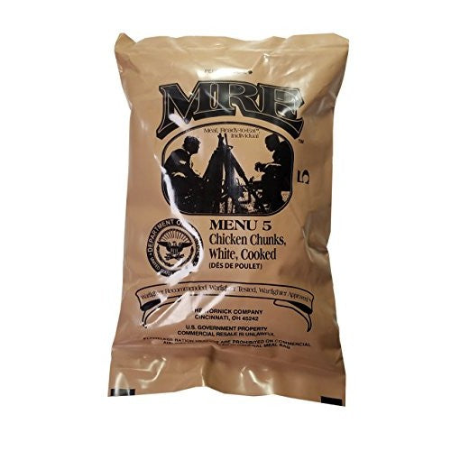 Military MRE – Ready-to-Eat Meal (Menus 1–12 | Heater Included )