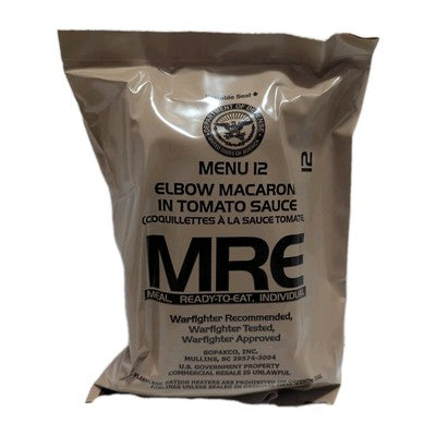 Military MRE – Ready-to-Eat Meal (Menus 1–12 | Heater Included )