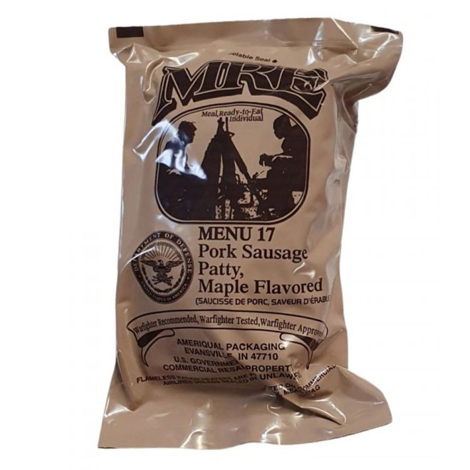 Military MRE – Ready-to-Eat Meal (Menus 13–24 | Heater Included)